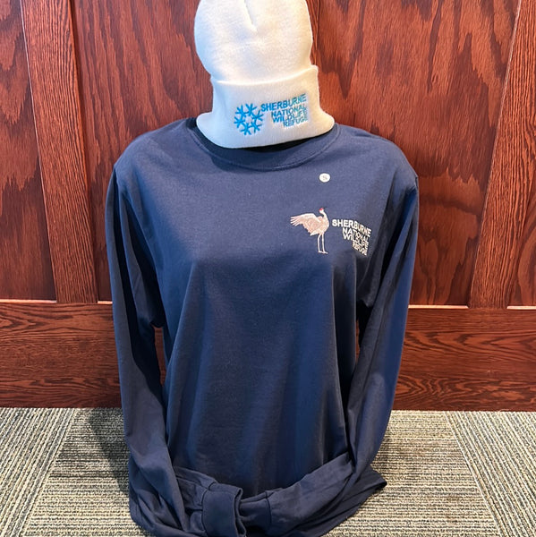 Sherburne National Wildlife Long Sleeve T-Shirt -Crane
