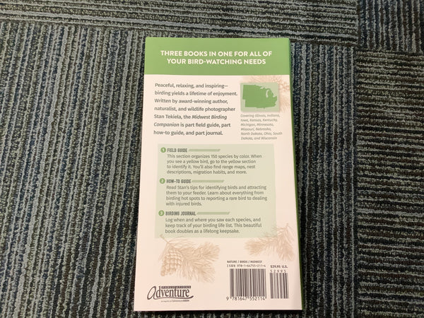 Field Guide and Birding Journal Midwest Birding Companion