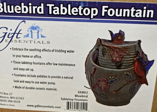 Bluebird Tabletop Water Fountain