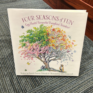 Four seasons of fun children’s hardcover book