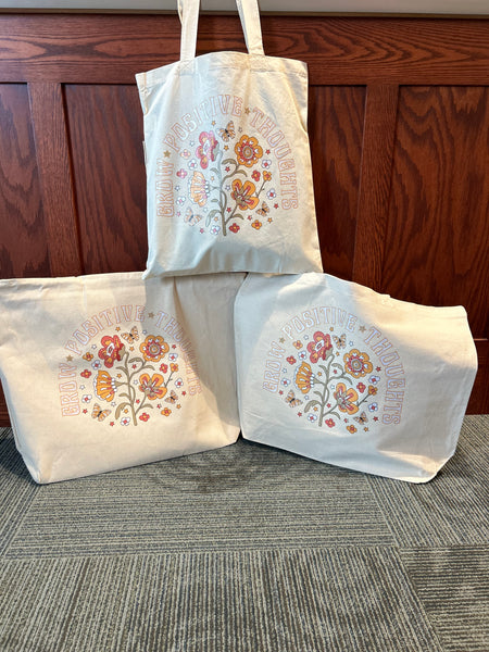 Nature Inspired Canvas Tote Bags