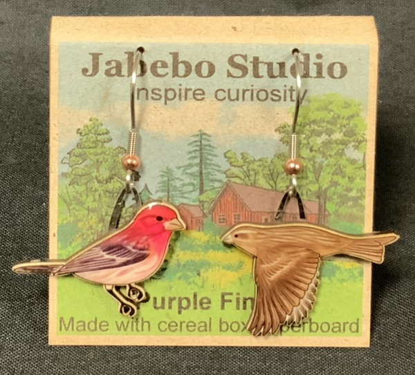 Earrings - Jabebo - Birds, Flowers and Critters