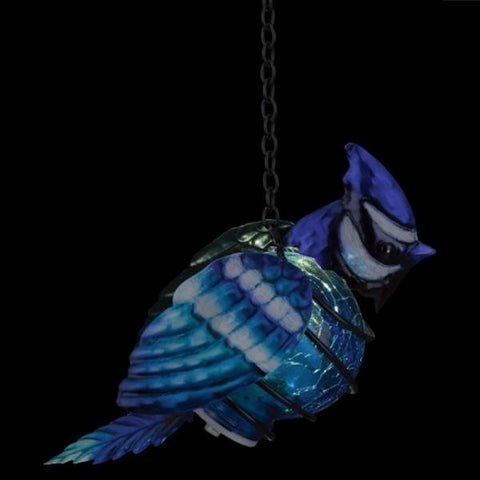 Bird Solar Lantern Blue Jay