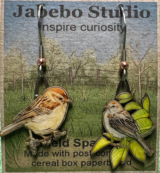 Earrings - Jabebo - Birds, Flowers and Critters