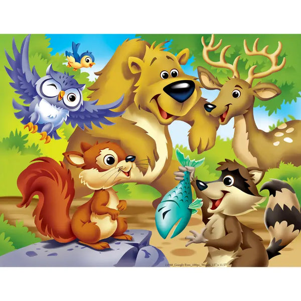 Googly Eyes - Woodland Animals 48 Piece Puzzle
