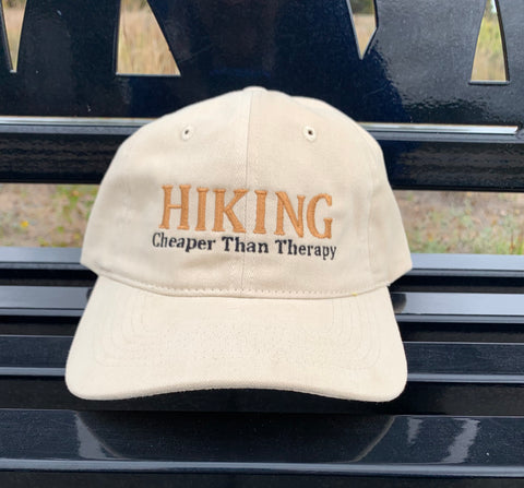Hiking - Cheaper than Therapy - Baseball Hat