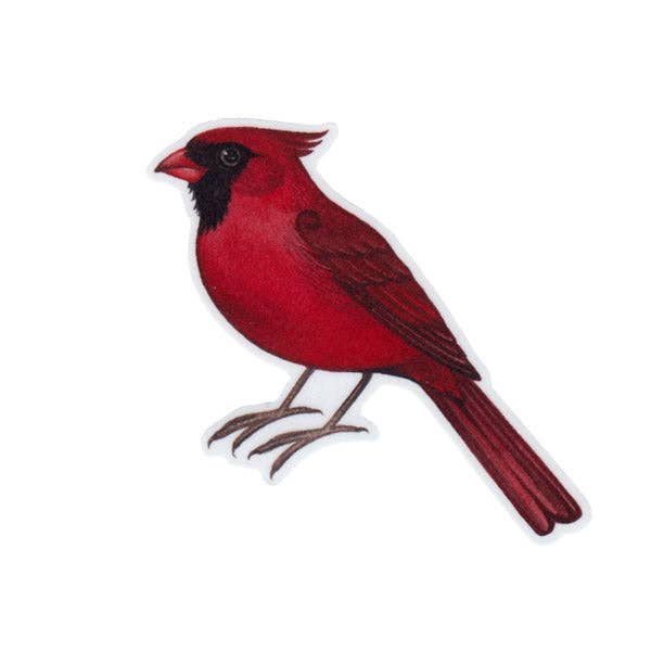 Northern Cardinal (Male) Vinyl Bird Sticker