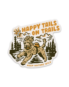 Happy Tails on Trails | Sticker