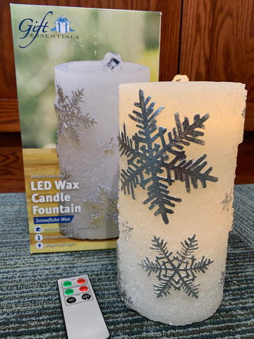Snowflake LED Candle Fountain