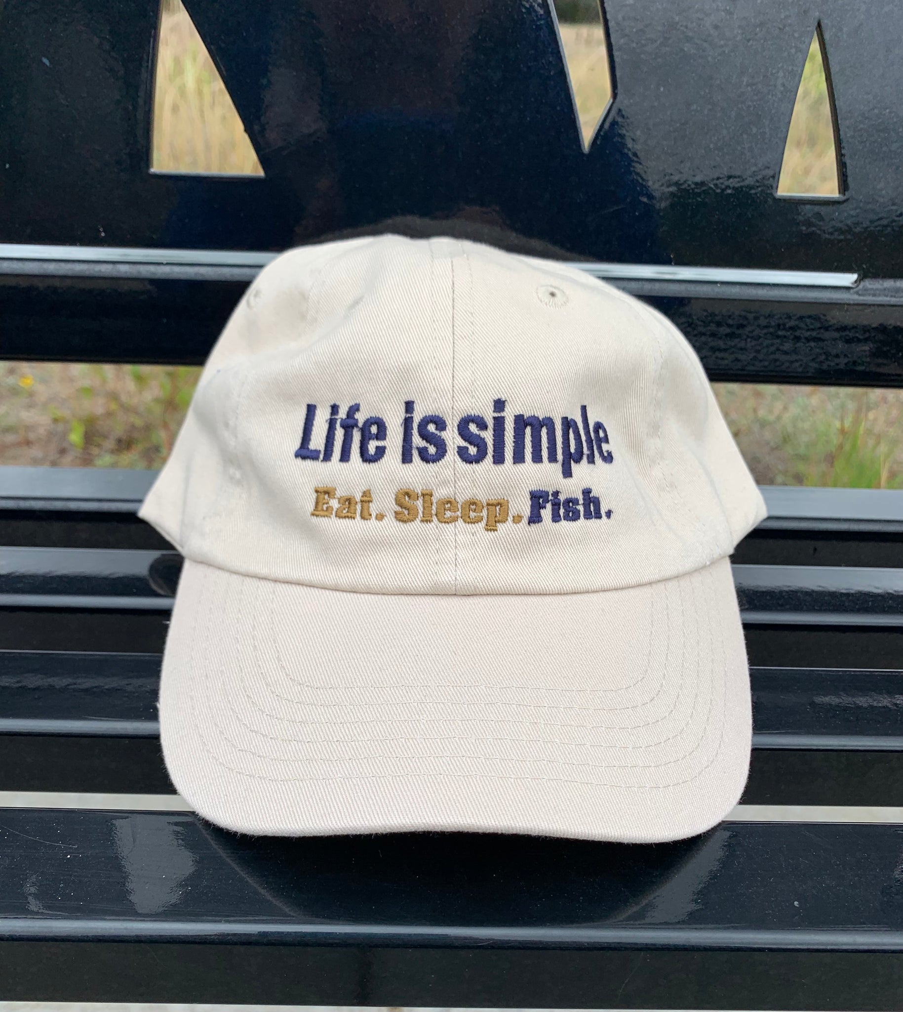 Life is Simple - Eat.Sleep.Fish. - Baseball Hat – Sherburne Eagle's Nest  Store