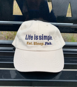 Life is Simple - Eat.Sleep.Fish. - Baseball Hat