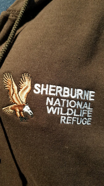 Clearance - Sherburne National Wildlife Refuge Zipped-hooded Sweatshirt - Brown