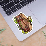 Cute Otter Love Sticker
