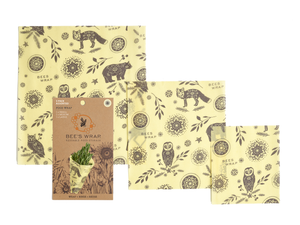 Bee's Wrap - Assorted 3 Pack - Into The Woods Print