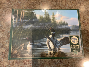 Common Loons Cobble Hill 1000 piece puzzle poster included