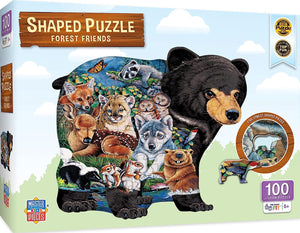 Shaped puzzle Forest friends 100  jigsaw puzzle